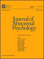Journal Of Abnormal Psychology